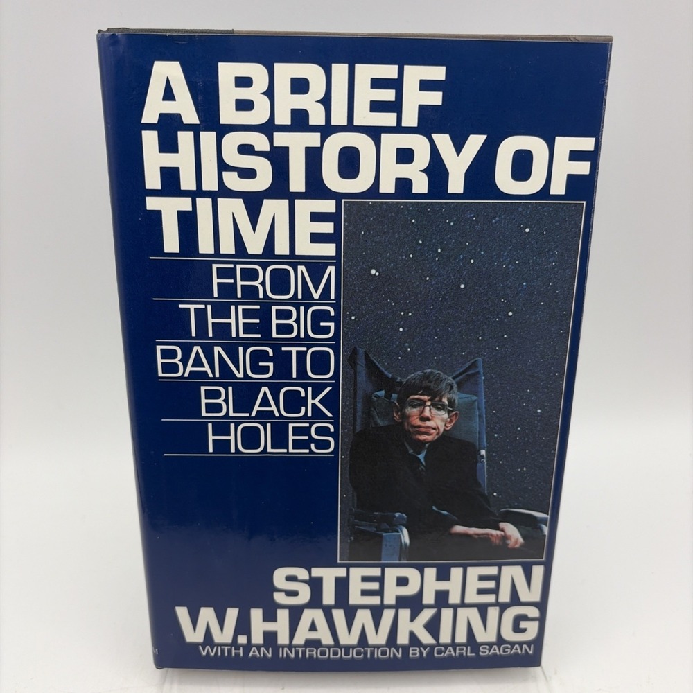 A Brief History of Time Stephen Hawking 1988 HC Dust Jacket Bantam